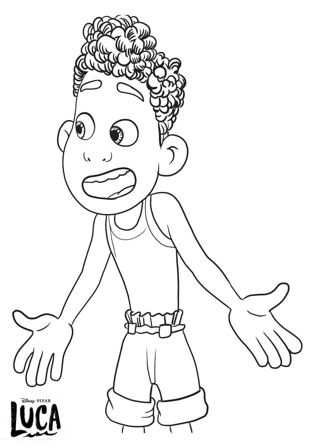 Luca Coloring Pages Best Coloring Pages For Kids Disney Drawings 