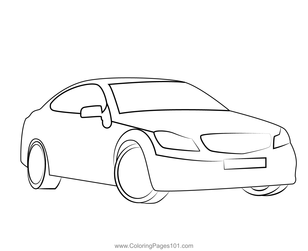 free car coloring page