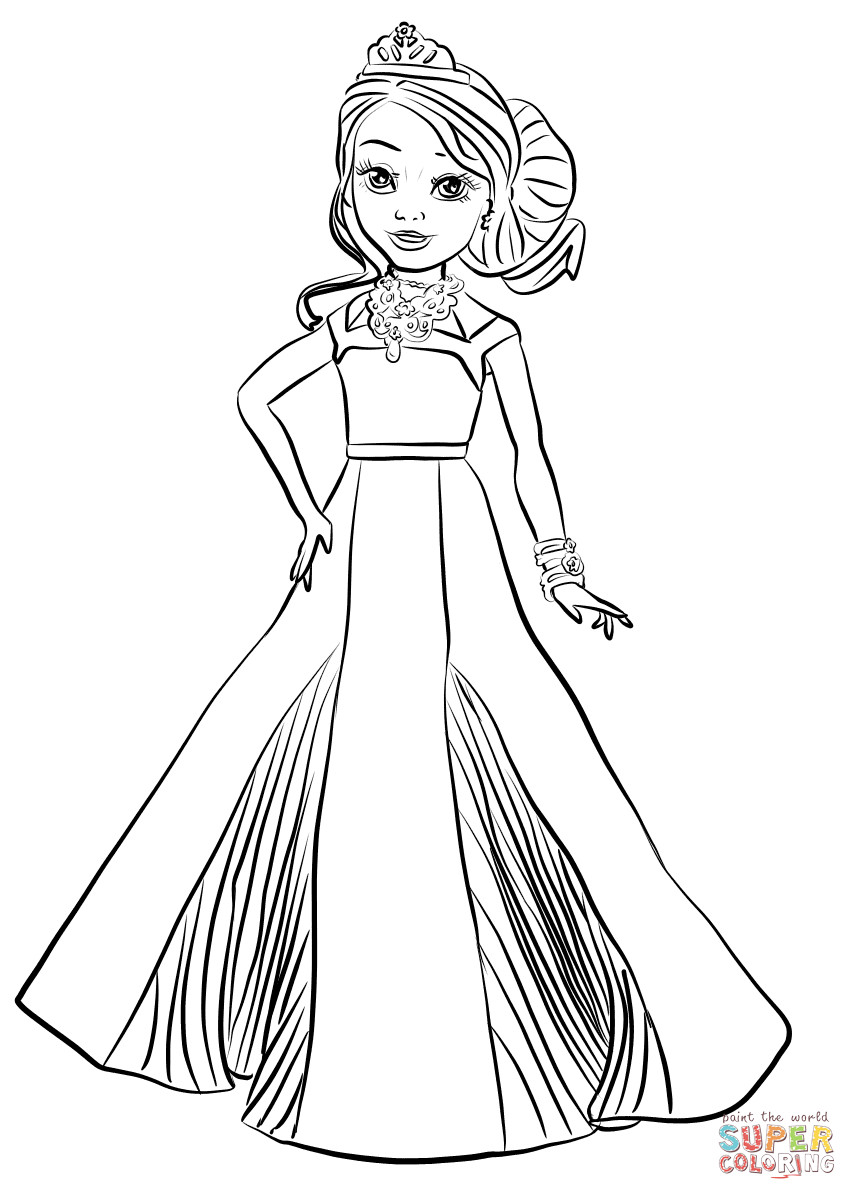 Mal Descendants Coloring Pages At GetDrawings Free Download