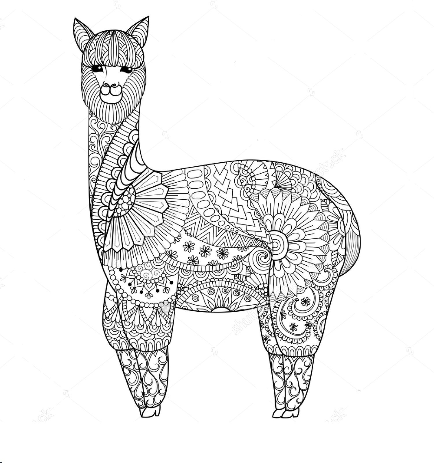 Mandala Llama Coloring Page Free Printable Coloring Pages For Kids
