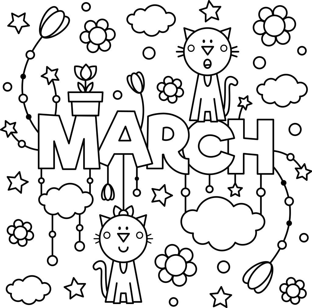 March Colouring Page To Enjoy Artofit