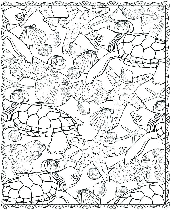 Marine Life Coloring Pages At GetDrawings Free Download