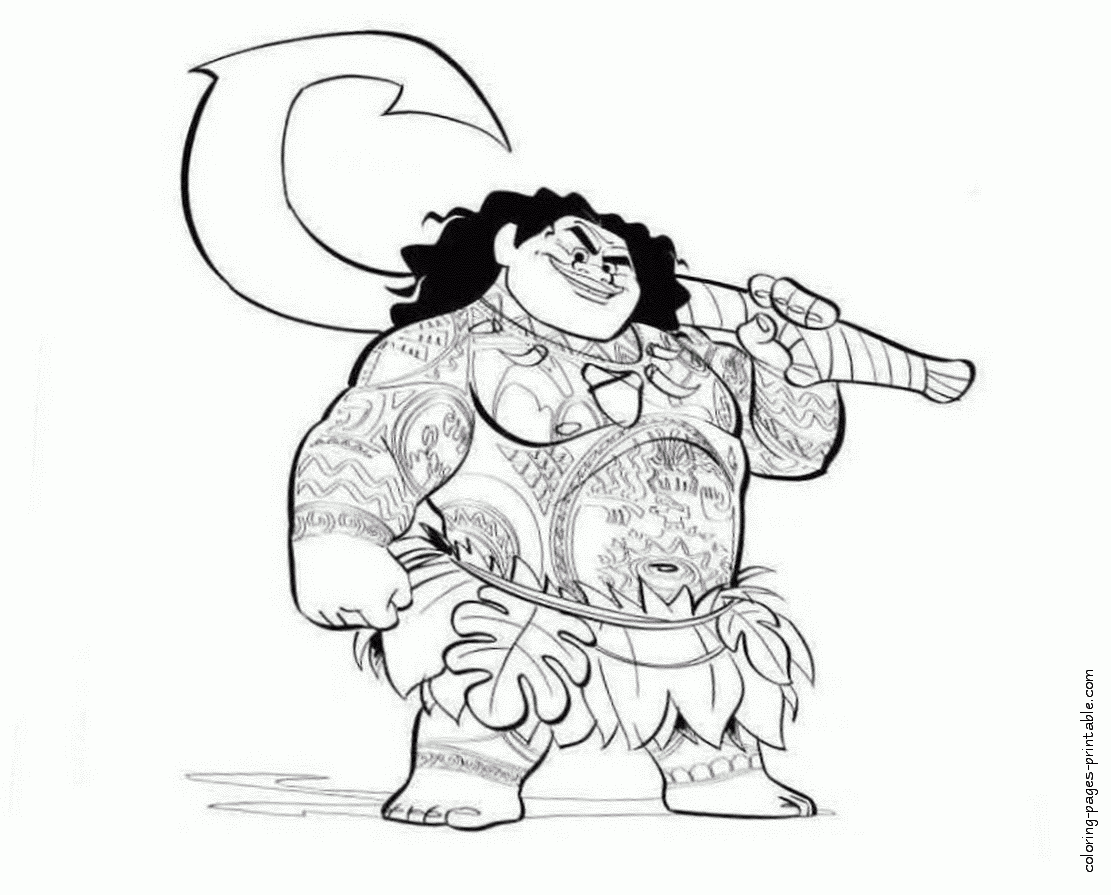 Maui Coloring Pages Coloring Nation