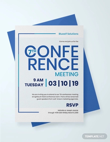 Meeting Invite Template PARAHYENA