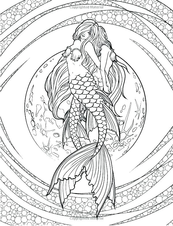 Mermaid Coloring Pages For Adults