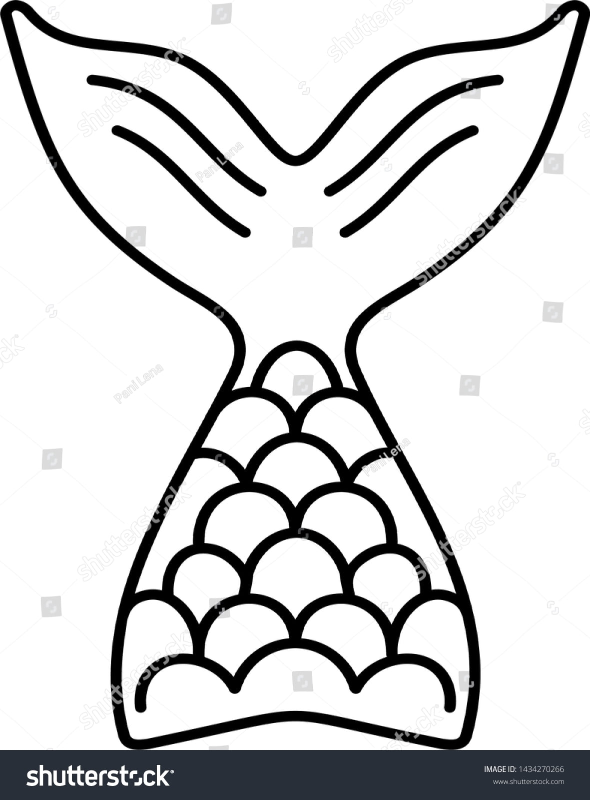 Mermaid Tail Template Printable Free Printable