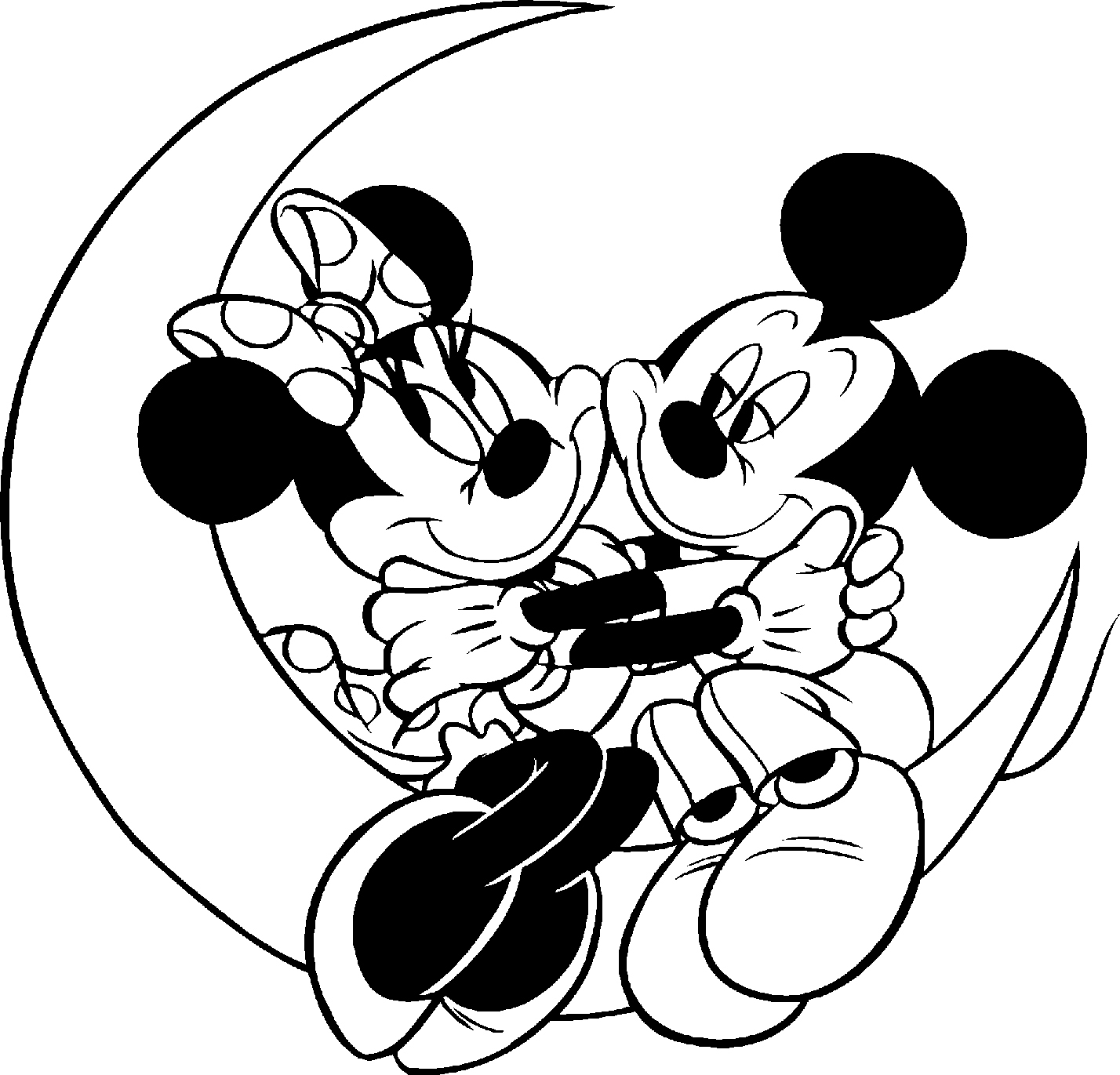 Mickey Minnie Coloring Pages