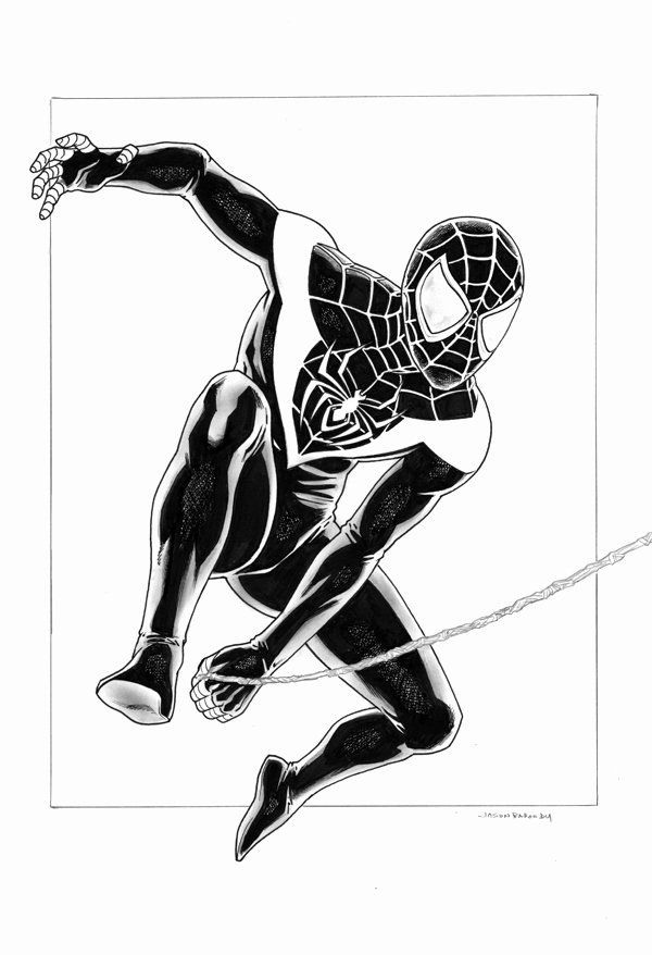Miles Morales Color Page Coloring Morales Miles Waldo Harvey