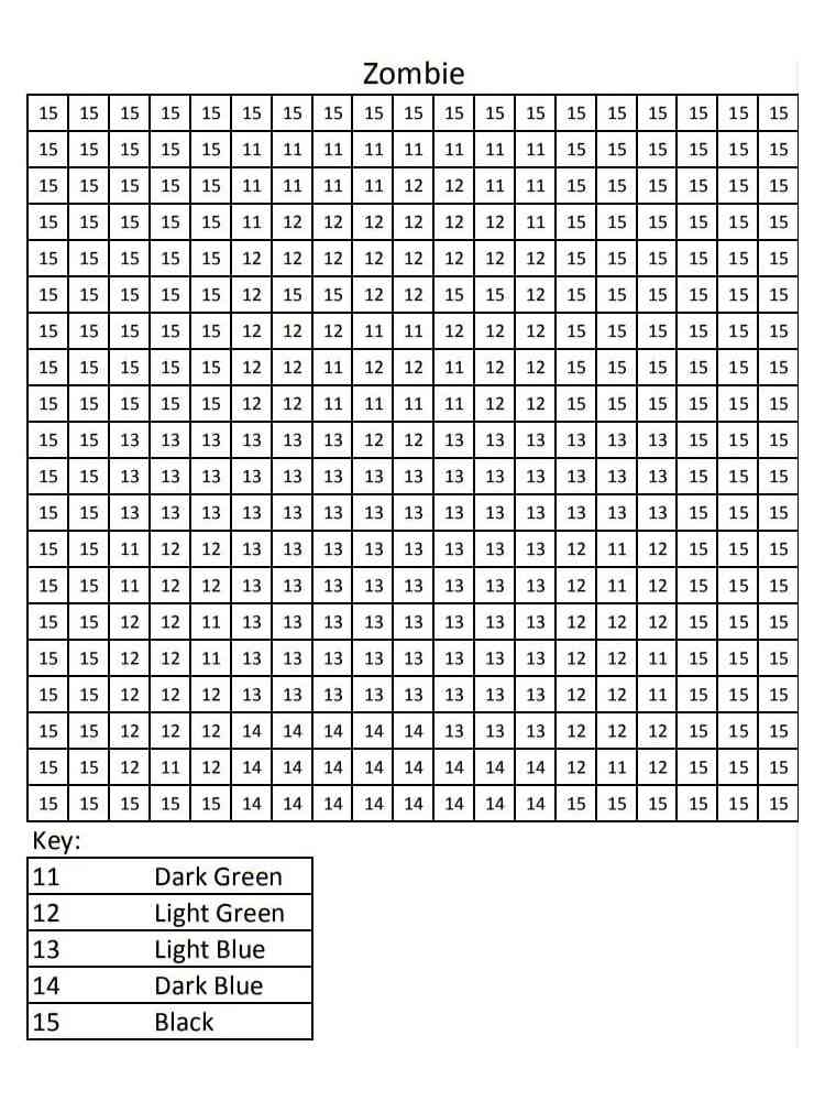 Minecraft Color By Number Color By Number Printable Minecraft Images