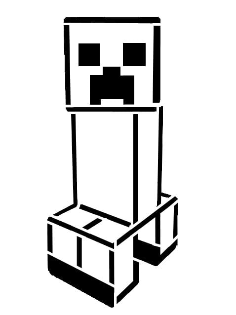 Minecraft Creeper Free Printable Coloring Page Free Printable