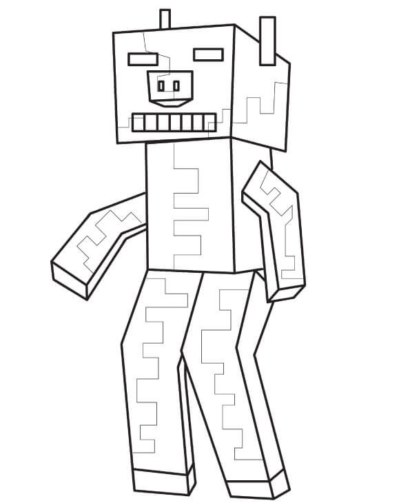 Minecraft Dungeons Coloring Pages Coloring Home