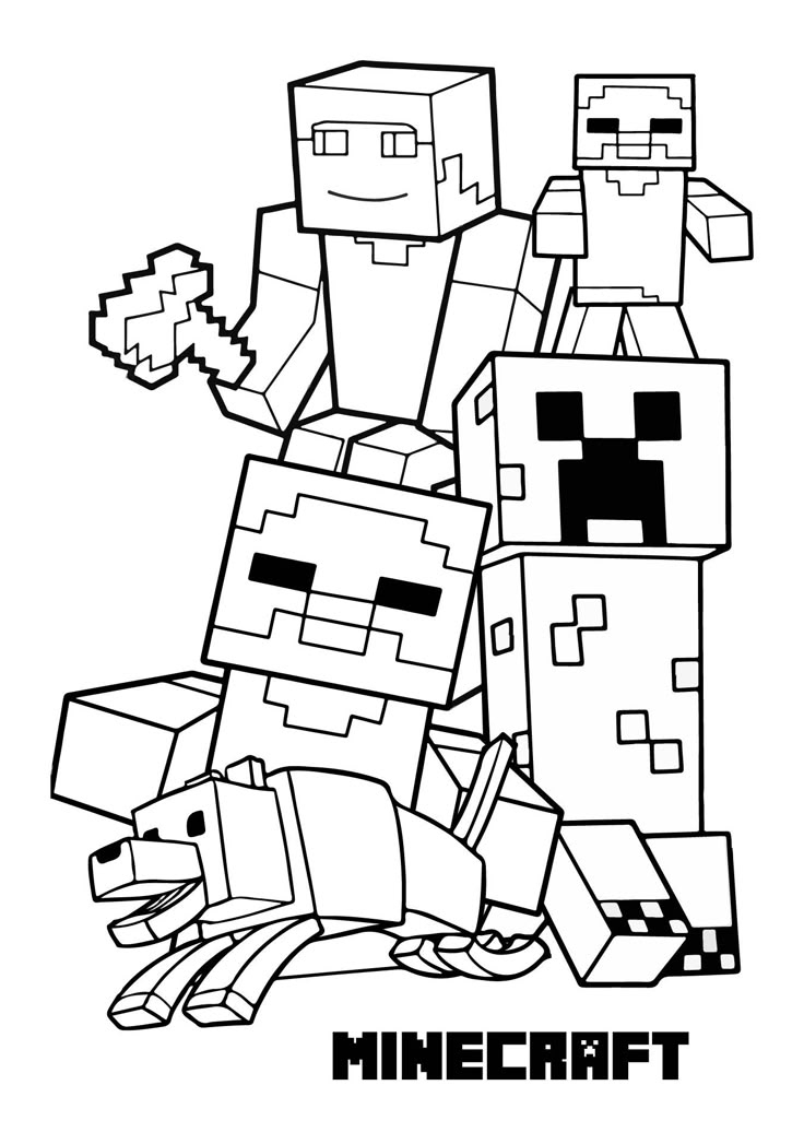Free Printable Minecraft Coloring Pages