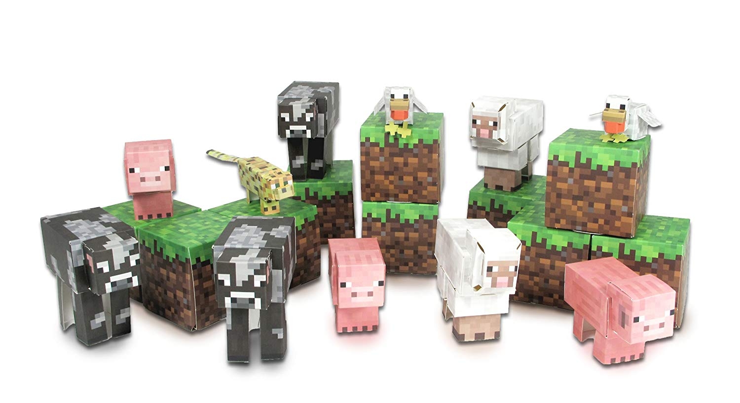 Minecraft Papercraft Animal Mobs Set Giftopix