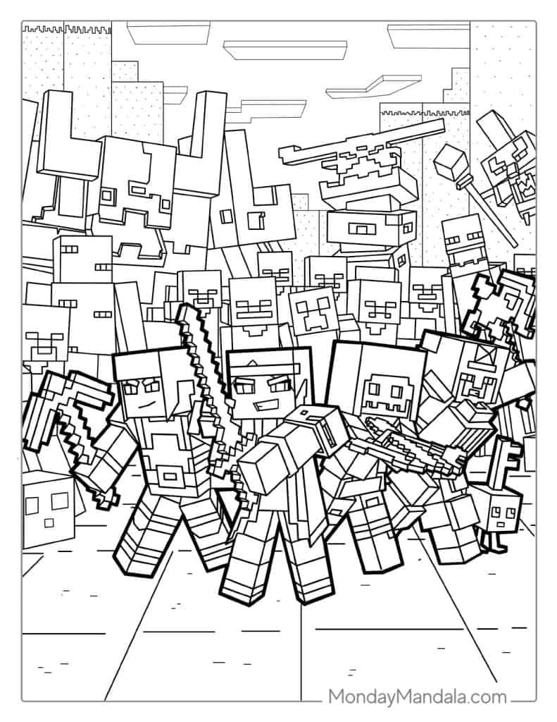 Minecraft Coloring Pages Free