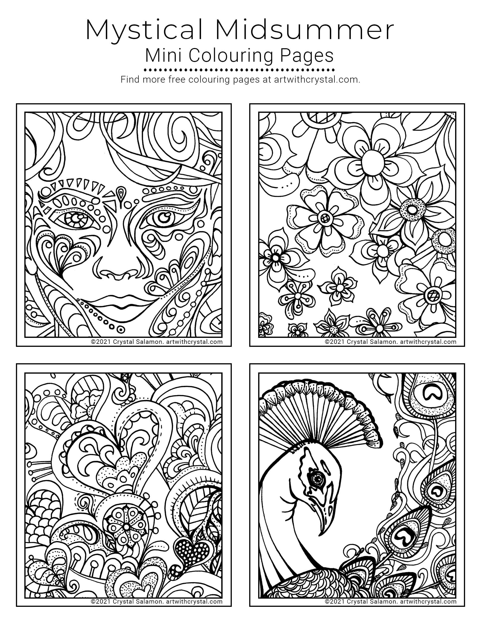 Mini Coloring Pages