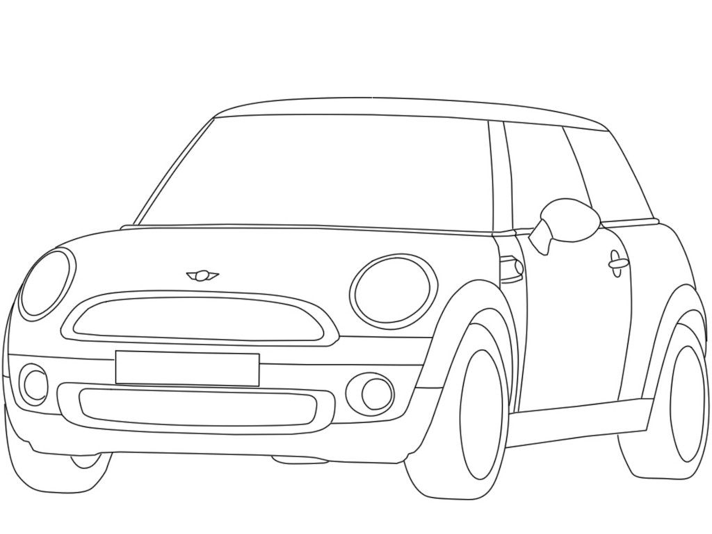 Mini Cooper Coloring Pages Coloring Home
