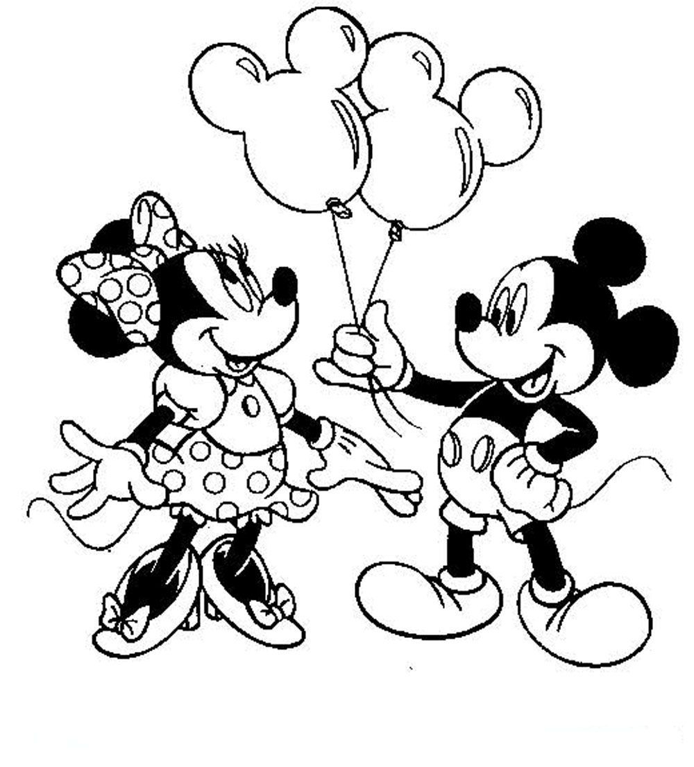 Minnie Mickey Coloring Pages