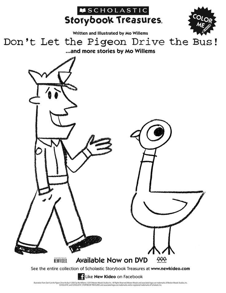 Mo Willems Coloring Pages Free Coloring Home
