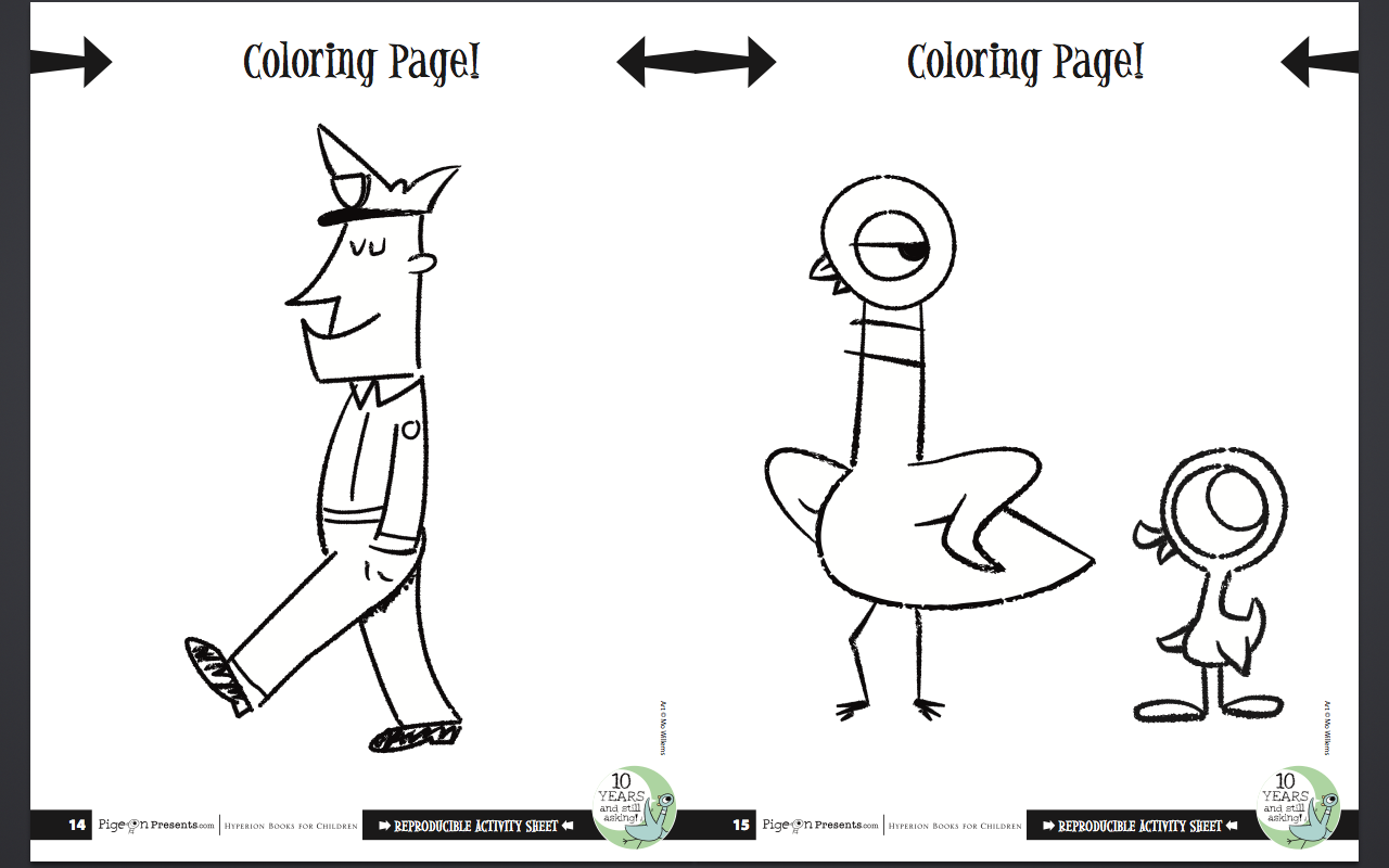 Mo Willems Coloring Pages Free Coloring Home