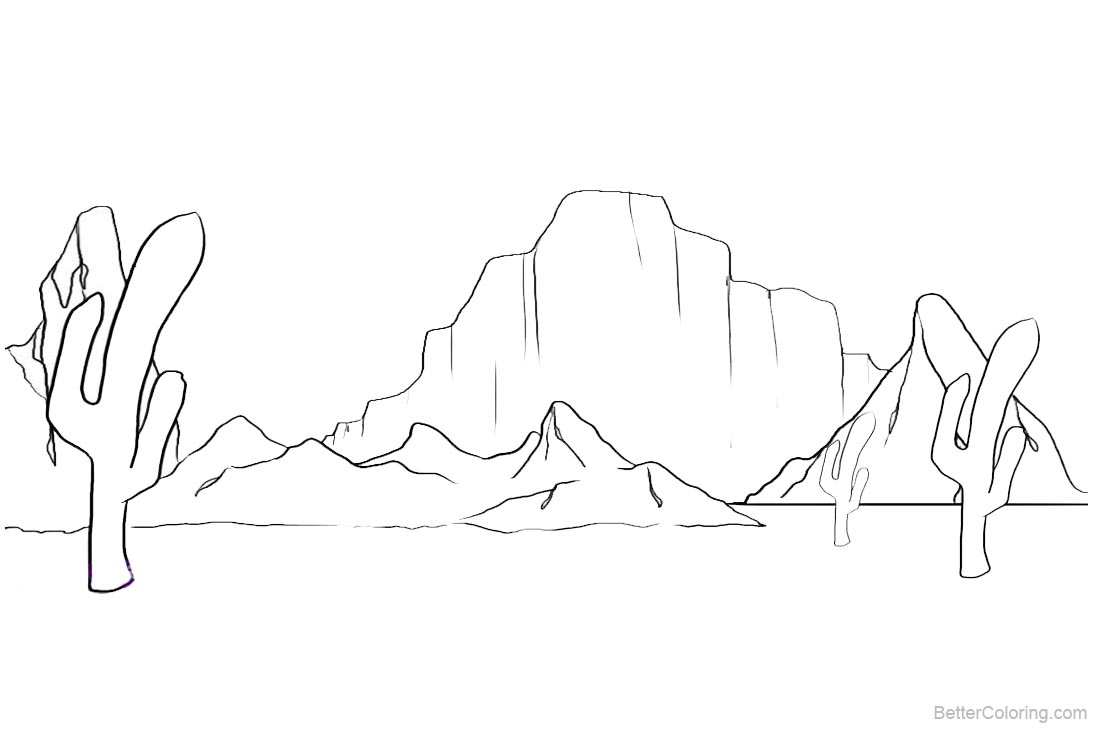 printable pictures of desert animals and plants