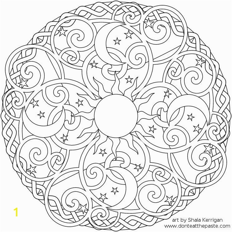 Duckling Coloring Pages Monday Mandala