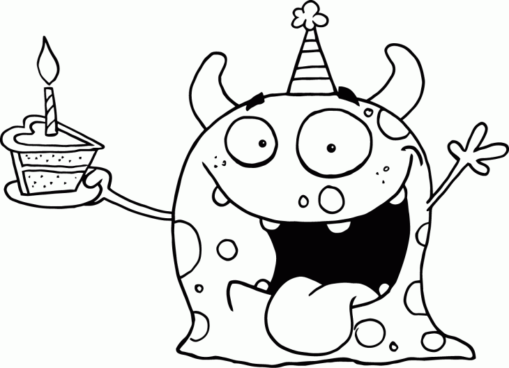 free birthday coloring page