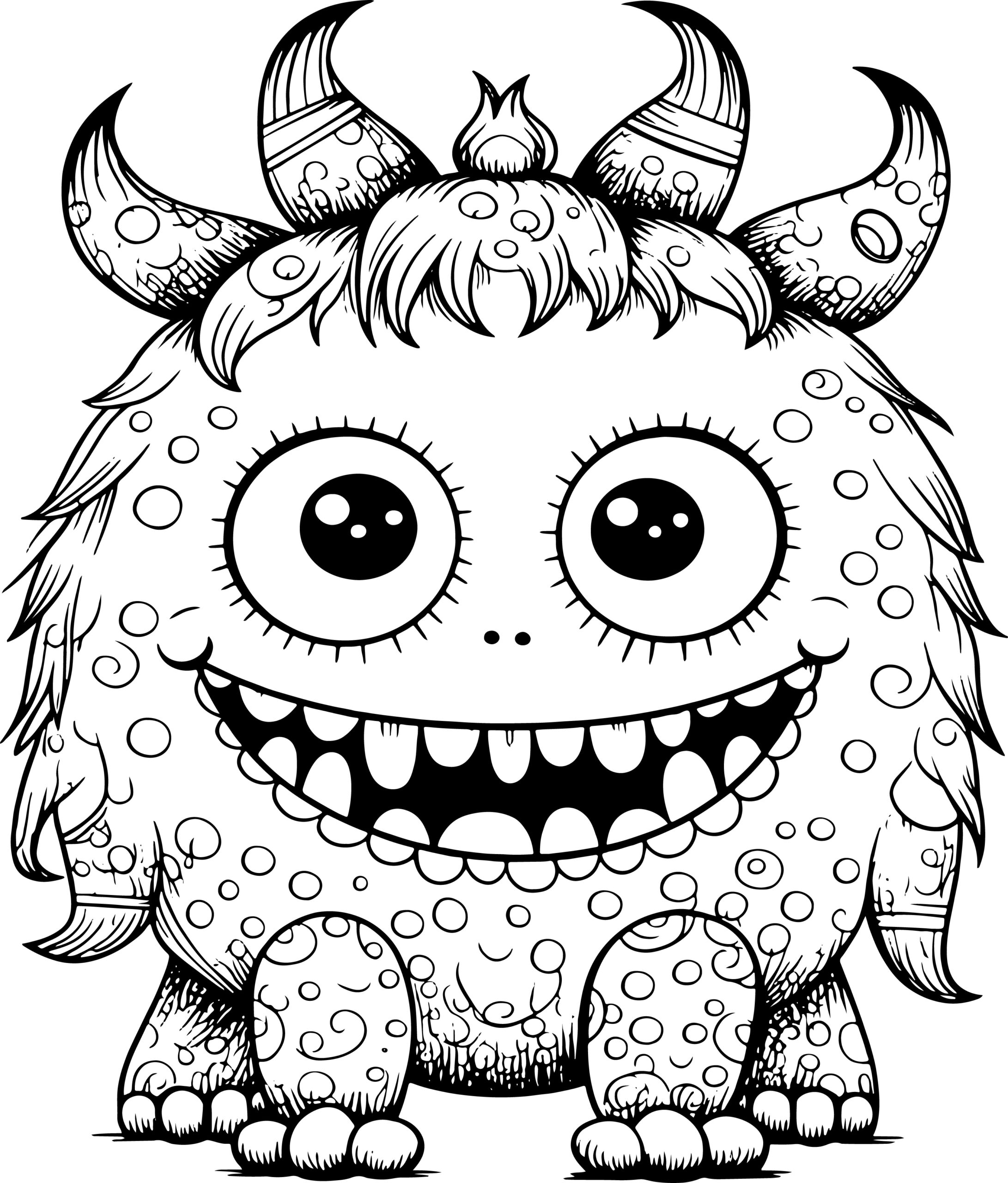 Monster Coloring Book Cute Monster Coloring Pages For Kids Made By 