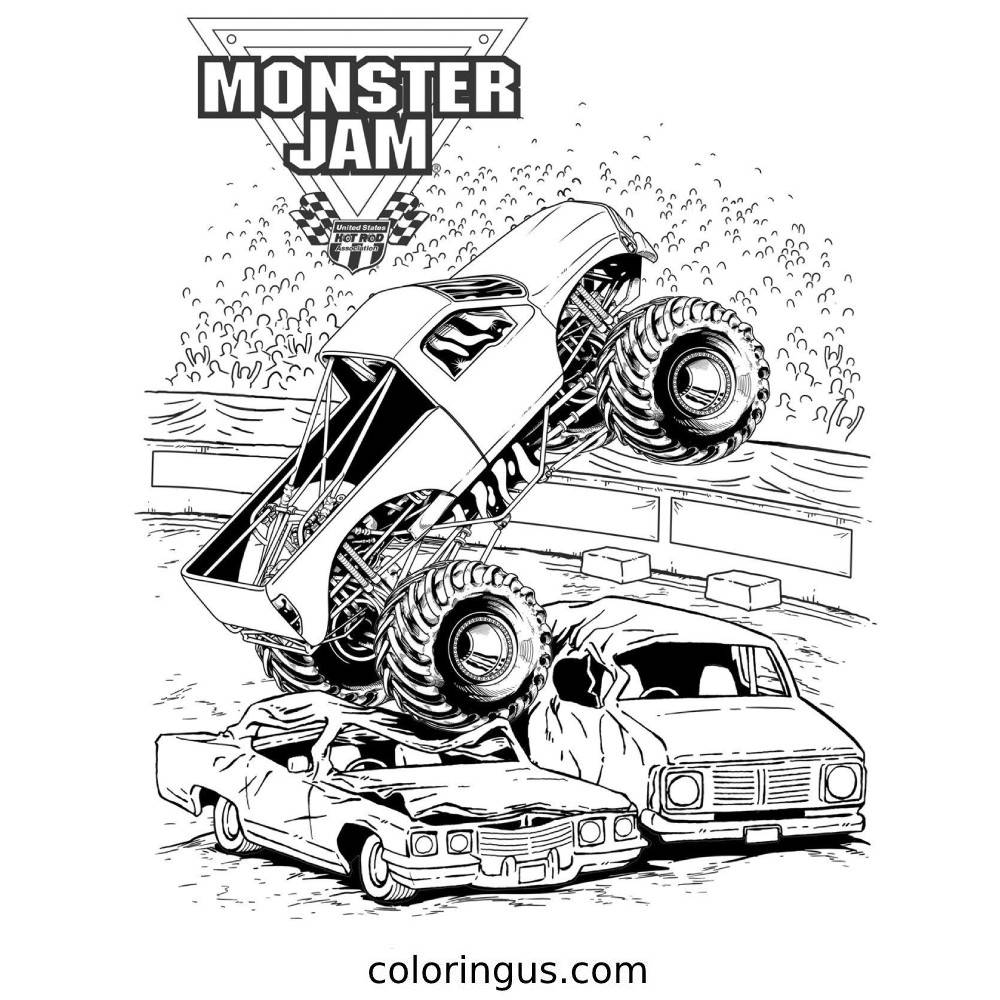monster free coloring pages