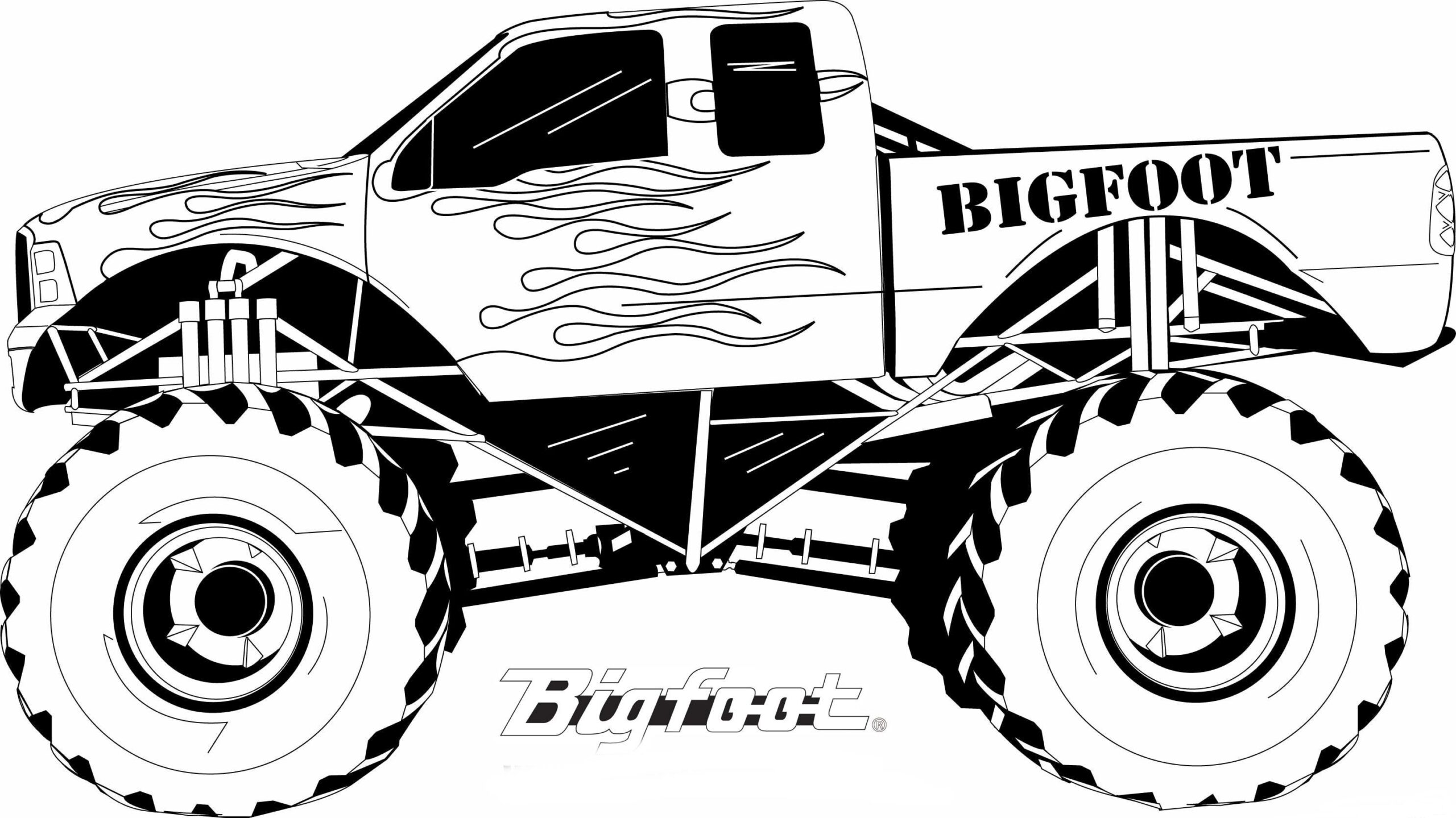 Monster Truck Free Coloring Pages