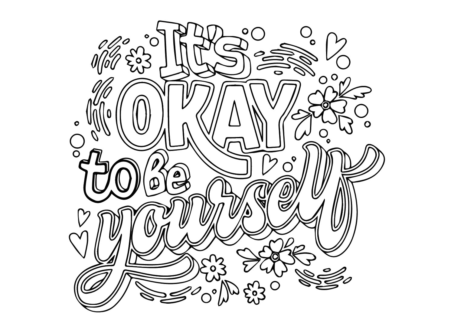 Motivational Quotes Coloring Pages