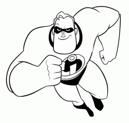 Mr Incredible Coloring Page Coloring Home