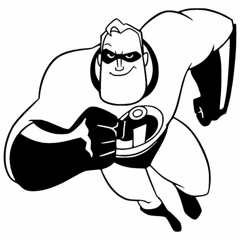 Mr Incredible Coloring Page Coloring Pages 4 U