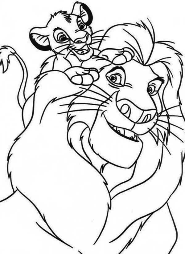 Mufasa Coloring Page Coloring Home