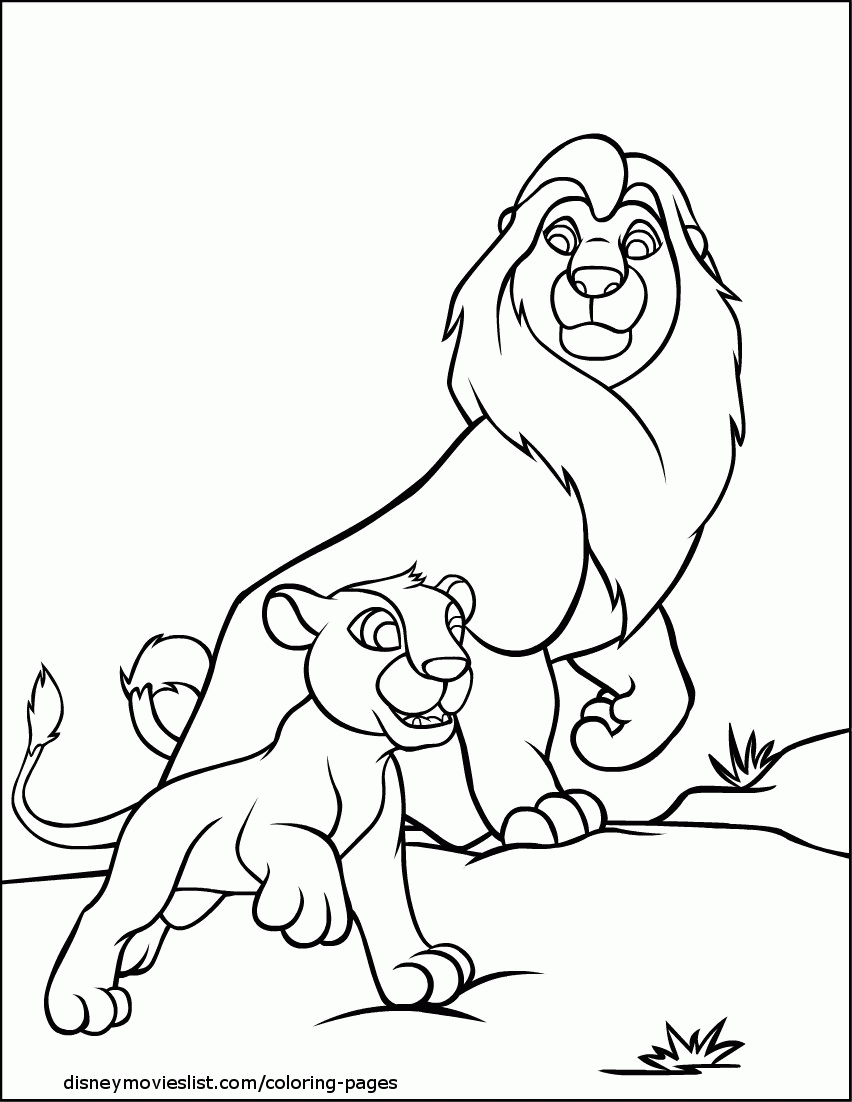 Mufasa Coloring Page Coloring Home