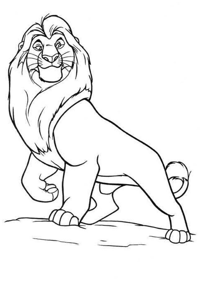 Mufasa Coloring Page Coloring Home