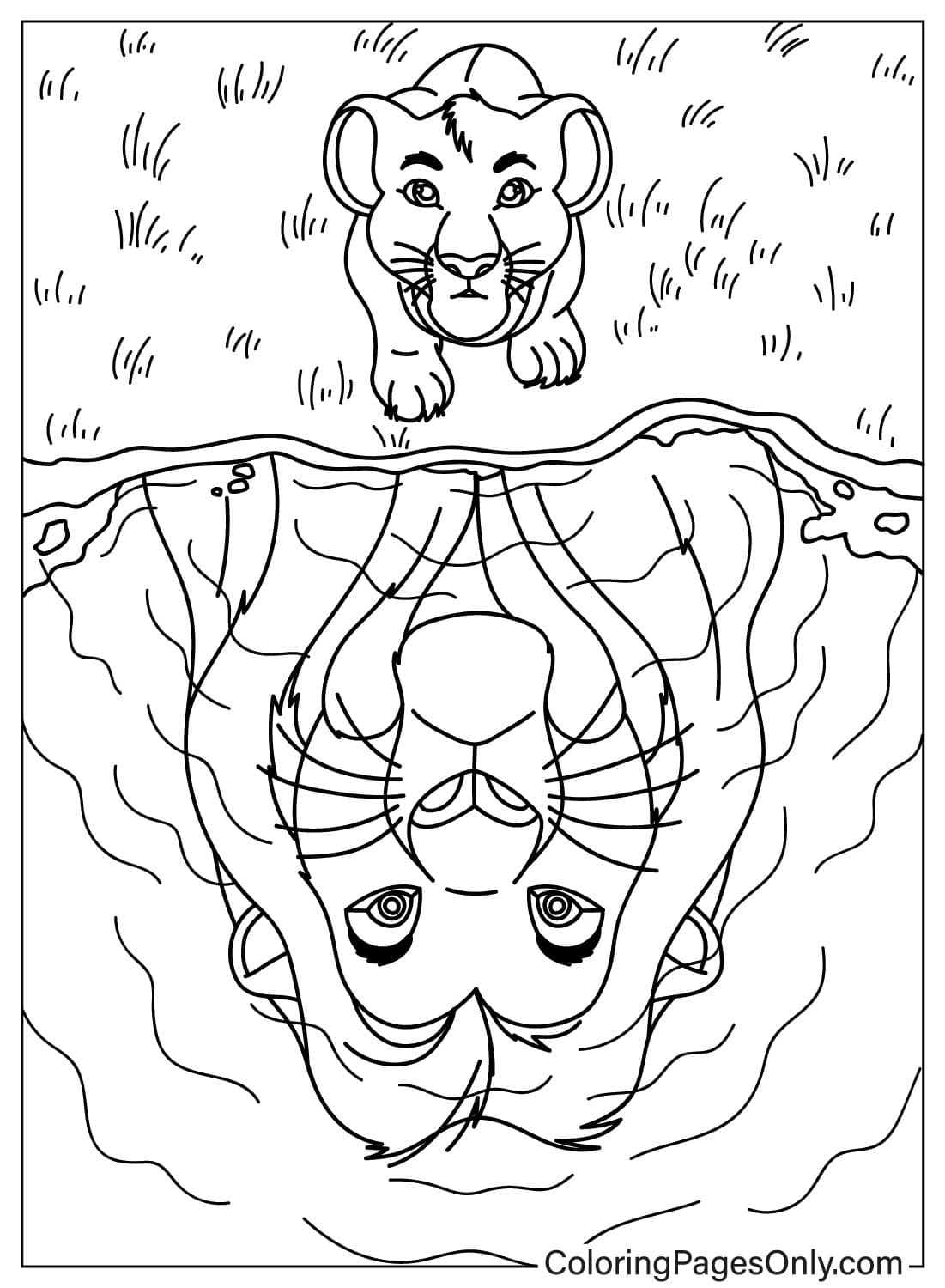 Mufasa Coloring Page