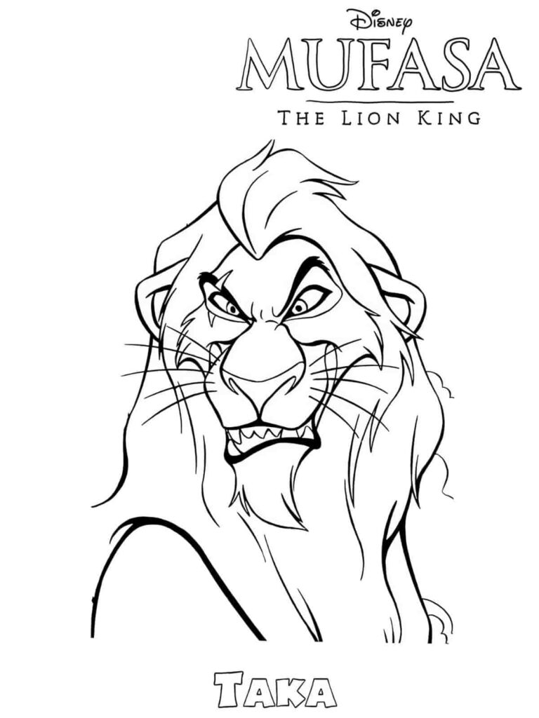 Mufasa Coloring Pages