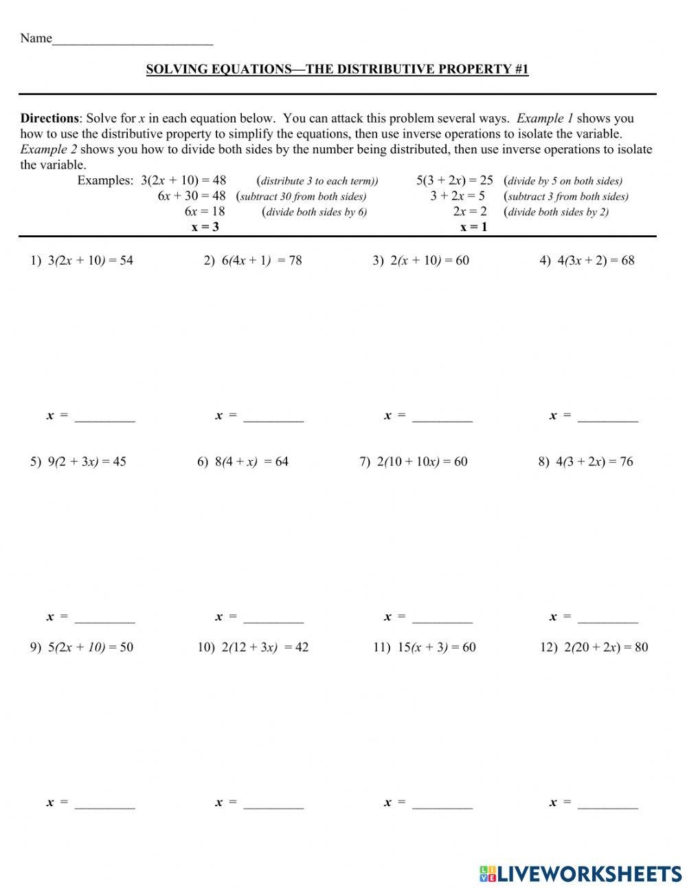 Multi Step Equation Notes And Worksheets Lindsay Bowden Worksheets