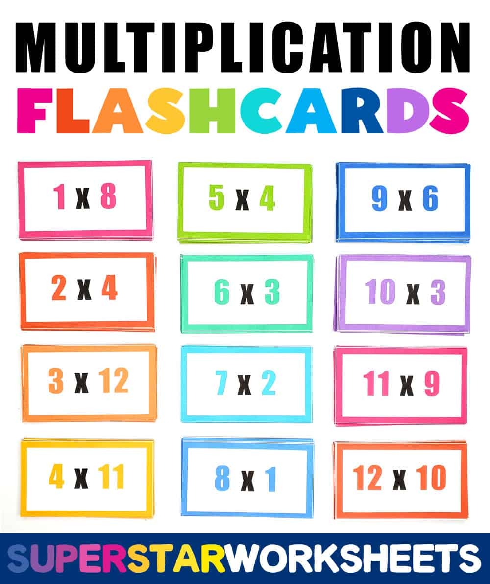 9 multiplication flash cards printable