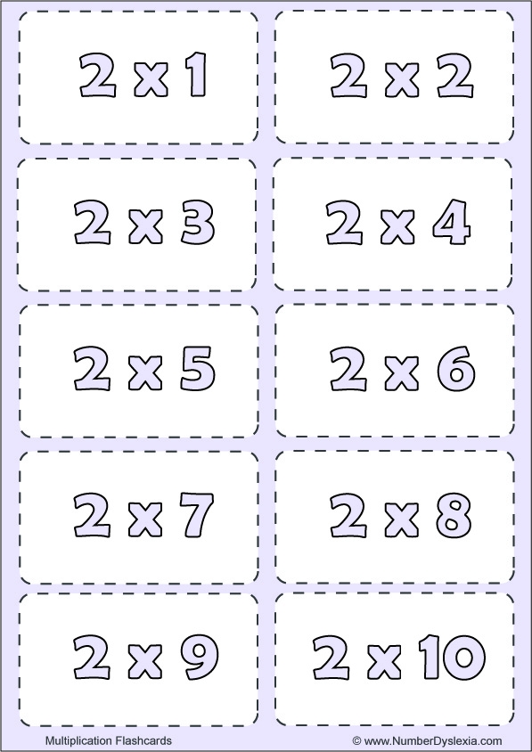 adding flash cards printable