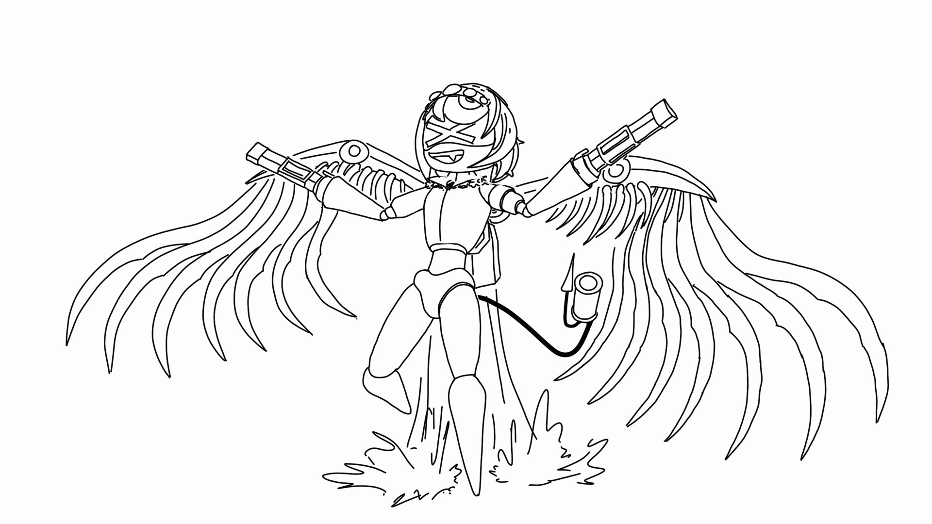 Murder Drones Coloring Pages Coloring Nation
