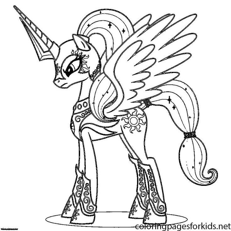 My Little Pony Princess Luna Coloring Pages Coloring Home