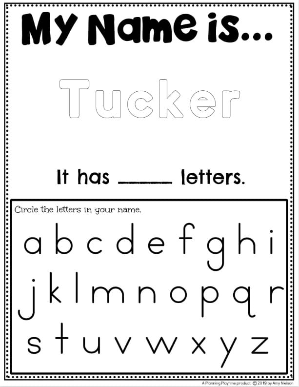 Name Tracing Worksheets Planning Playtime Worksheets Library