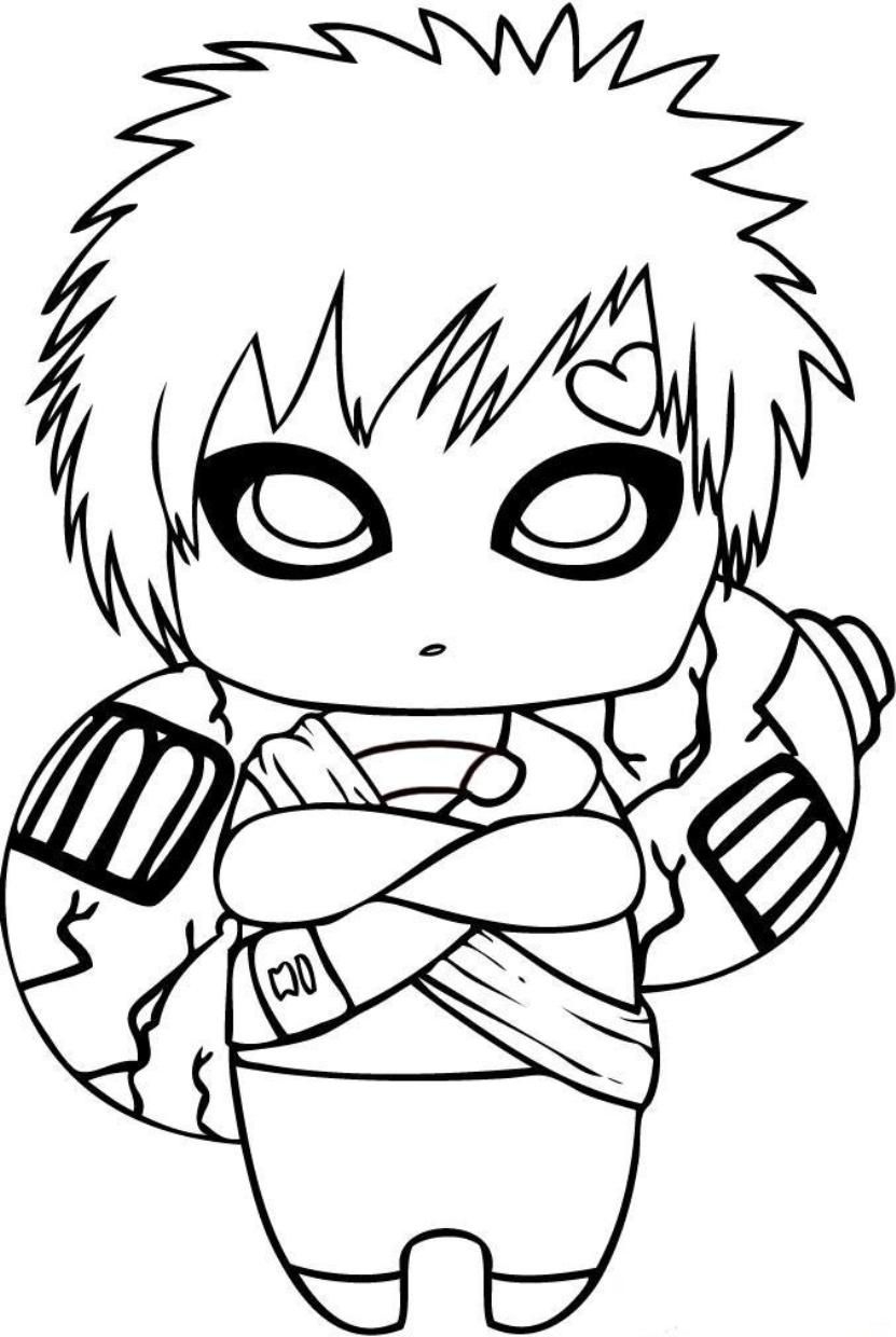 Naruto Coloring Book Pages