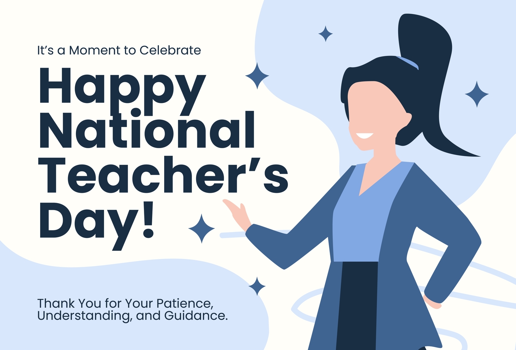 National Teacher 39 s Day Greeting Card In PSD Illustrator Word 