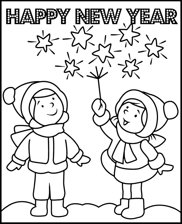 New Years 2025 Coloring Pages Denys Marlena