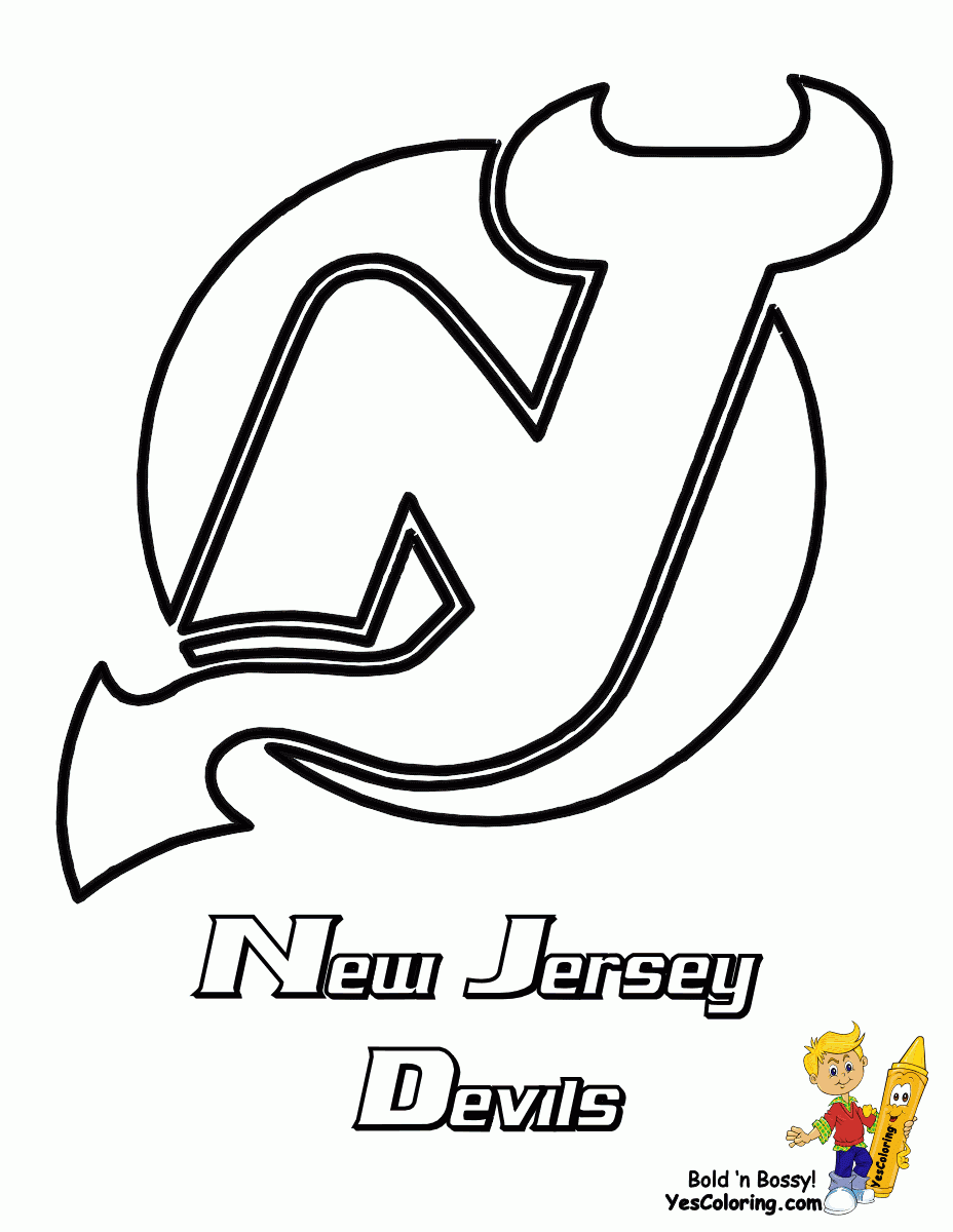 Hockey Coloring Page