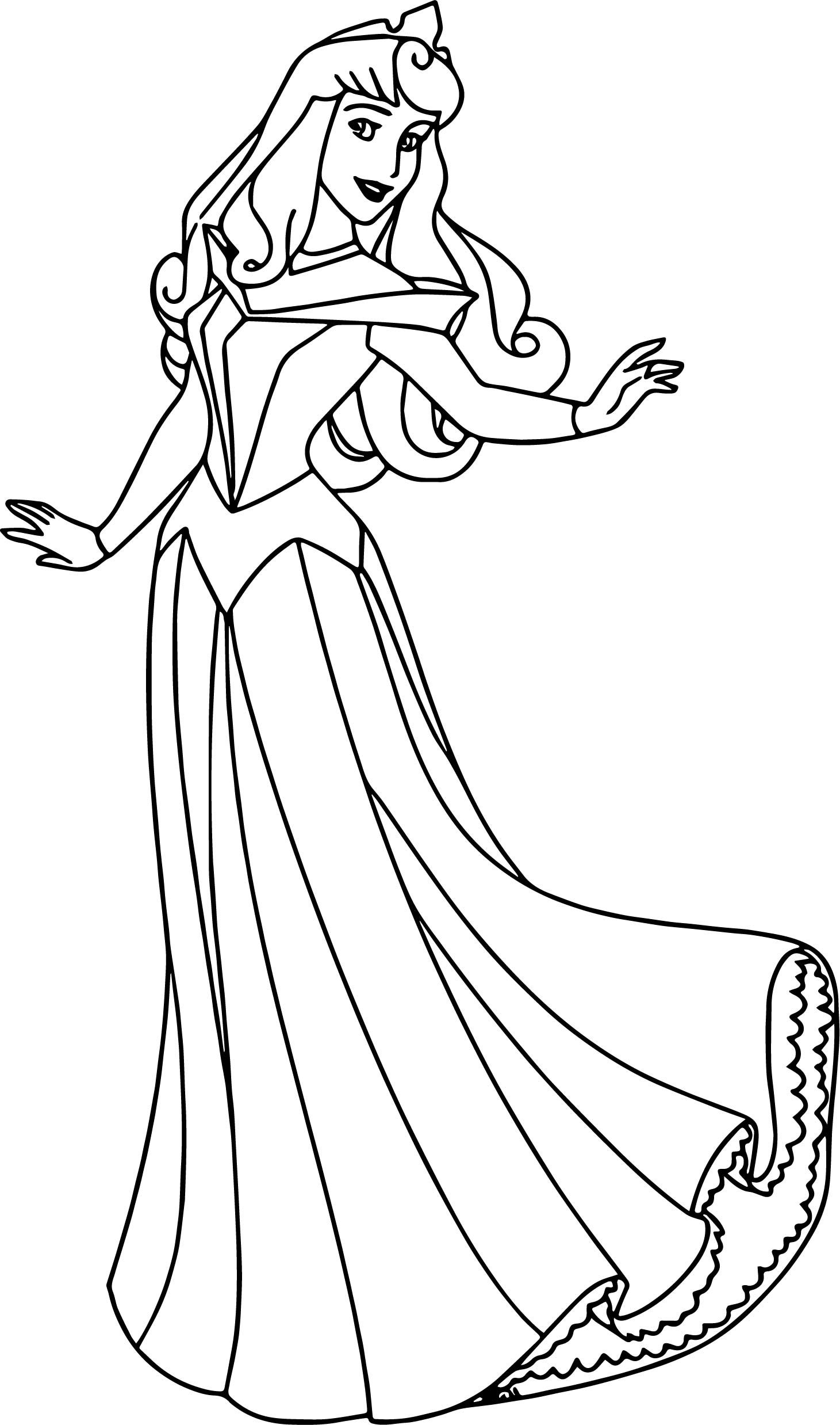 Disney Princess Aurora Coloring Pages