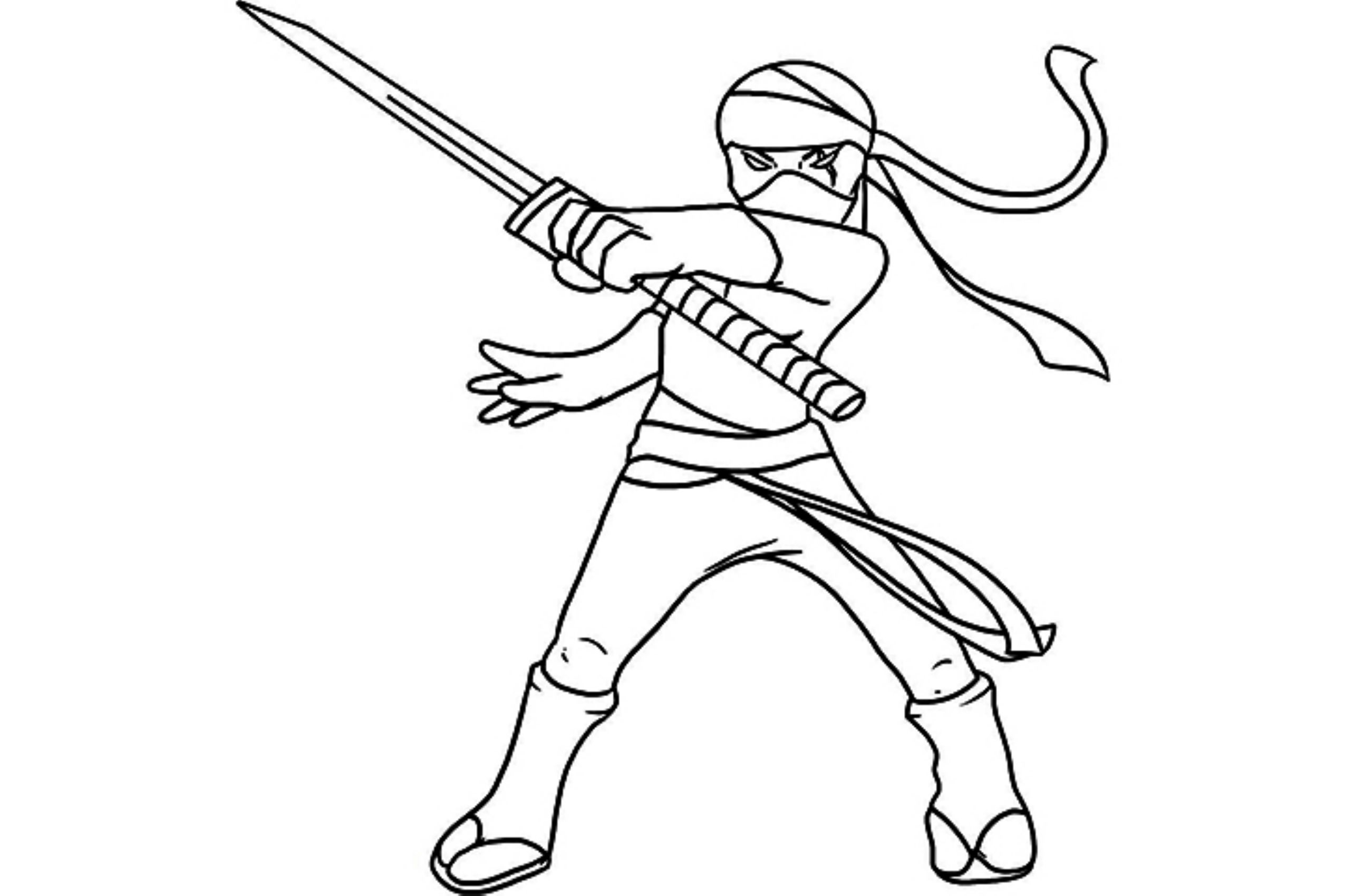 Ninja Kidz Coloring Pages Coloring Home