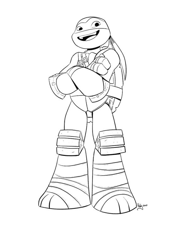 Ninja Turtle Leonardo Coloring Page Coloringus